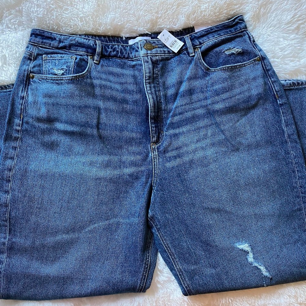 LOFT NWT Curvy 90s Straight High Waist Jeans Size 18